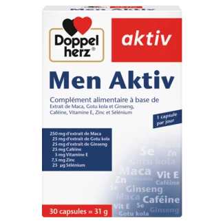 Illustration of the product packaging Doppelherz aktiv Men Aktiv front view